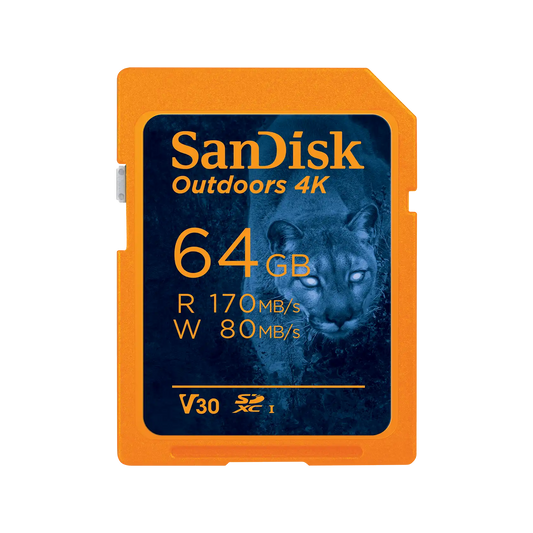 SanDisk Outdoors 4K SDXC UHS-I Card - 64GB 2-Pack