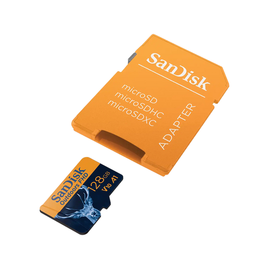 SanDisk Outdoors FHD microSDXC UHS-I Card with SD Adapter - 128GB Single Pack