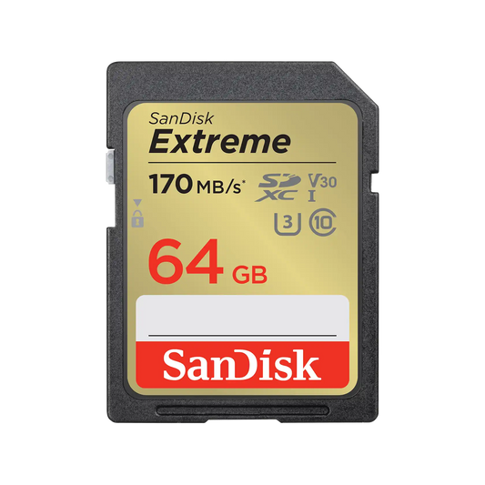 SanDisk Extreme SDXC UHS-I - 64GB